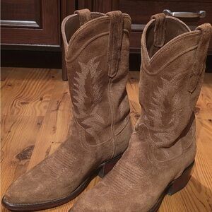 Tecovas Womens Josie Size 7B Color Sienna Brown Suede Cowgirl Boot